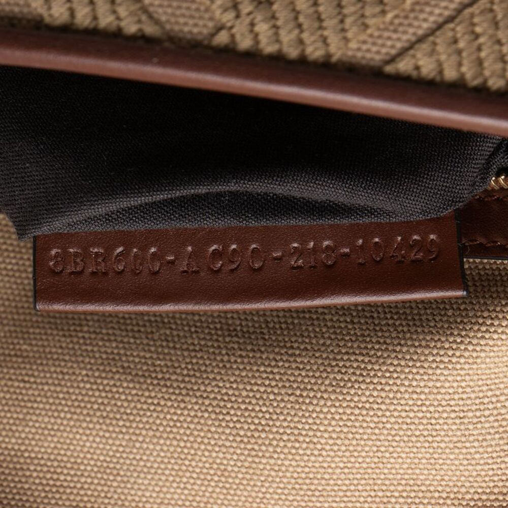 Fendi FF Embroidered Canvas Baguette Shoulder Bag - Picture 6 of 15